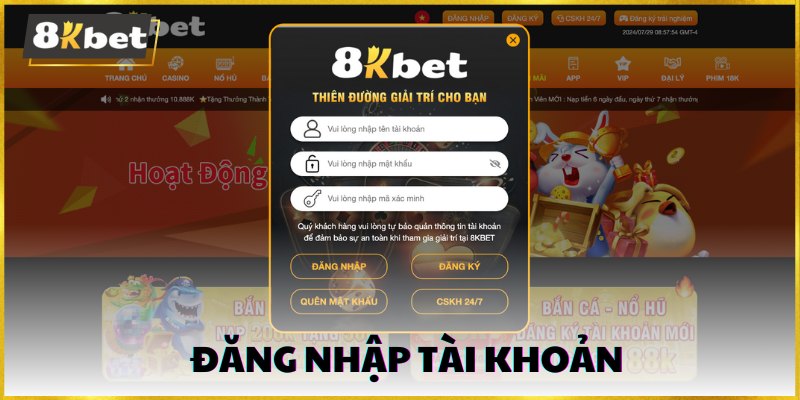 Tiếp theo, bạn cần đăng nhập vào tài khoản game của mình