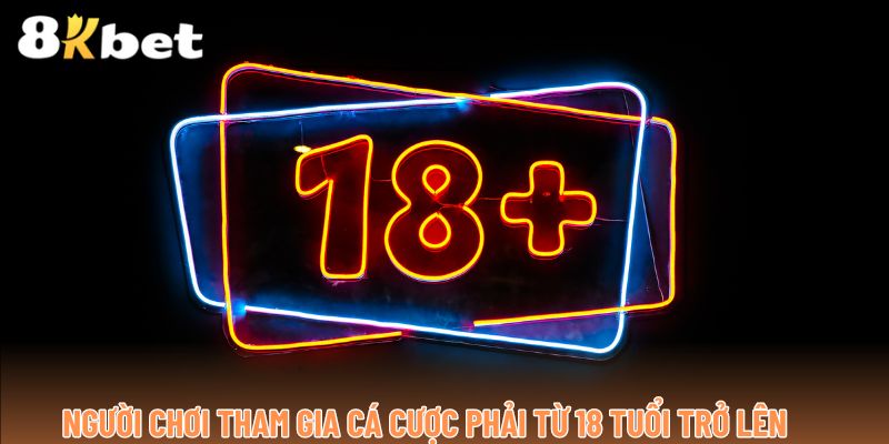 Người chơi tham gia cá cược phải từ 18 tuổi trở lên 