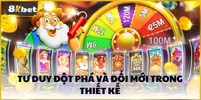 Sảnh game nổ hũ tại 8kbet luôn cập nhật các tựa game mới với thiết kế sáng tạo và đổi mới